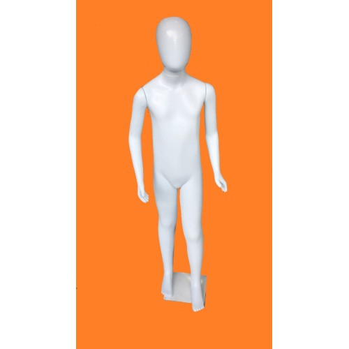 Manequim infanto Juvenil ovo plastico Branco MC-1689